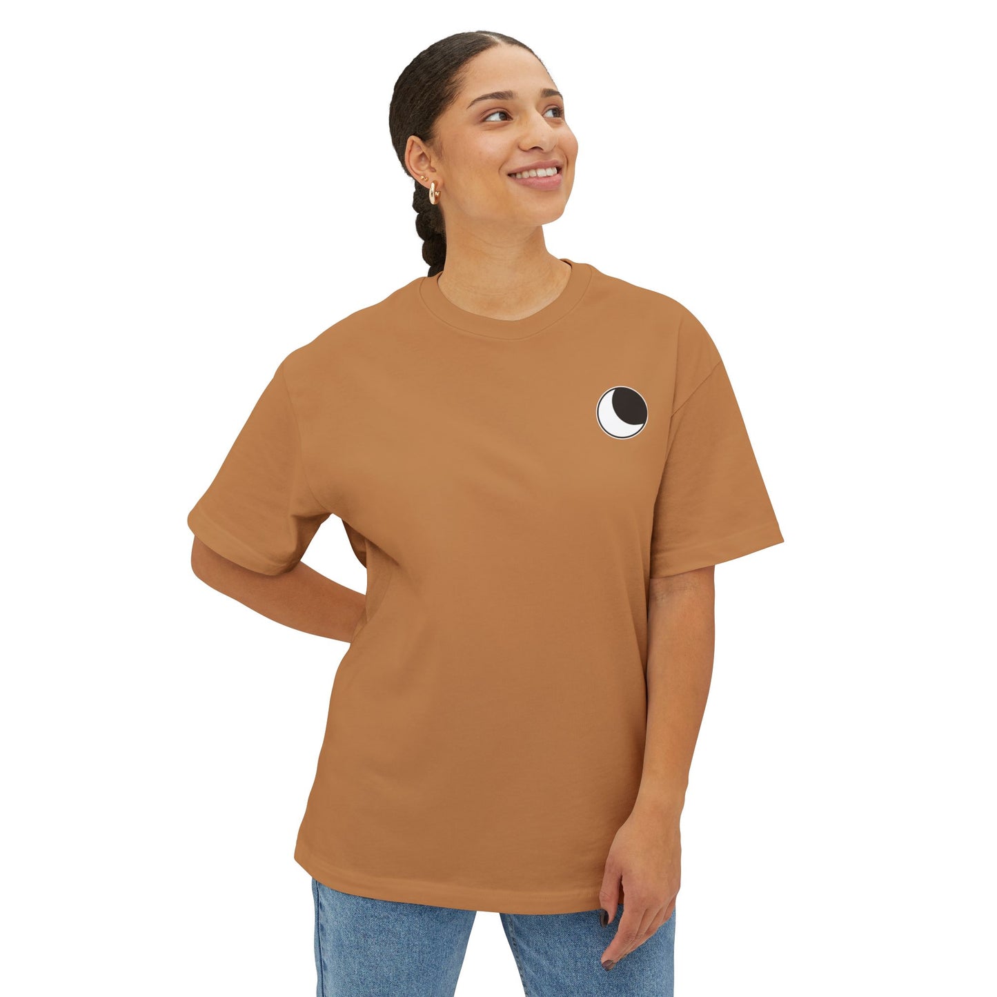 Simple Minimalist Moon Unisex Oversized Tee