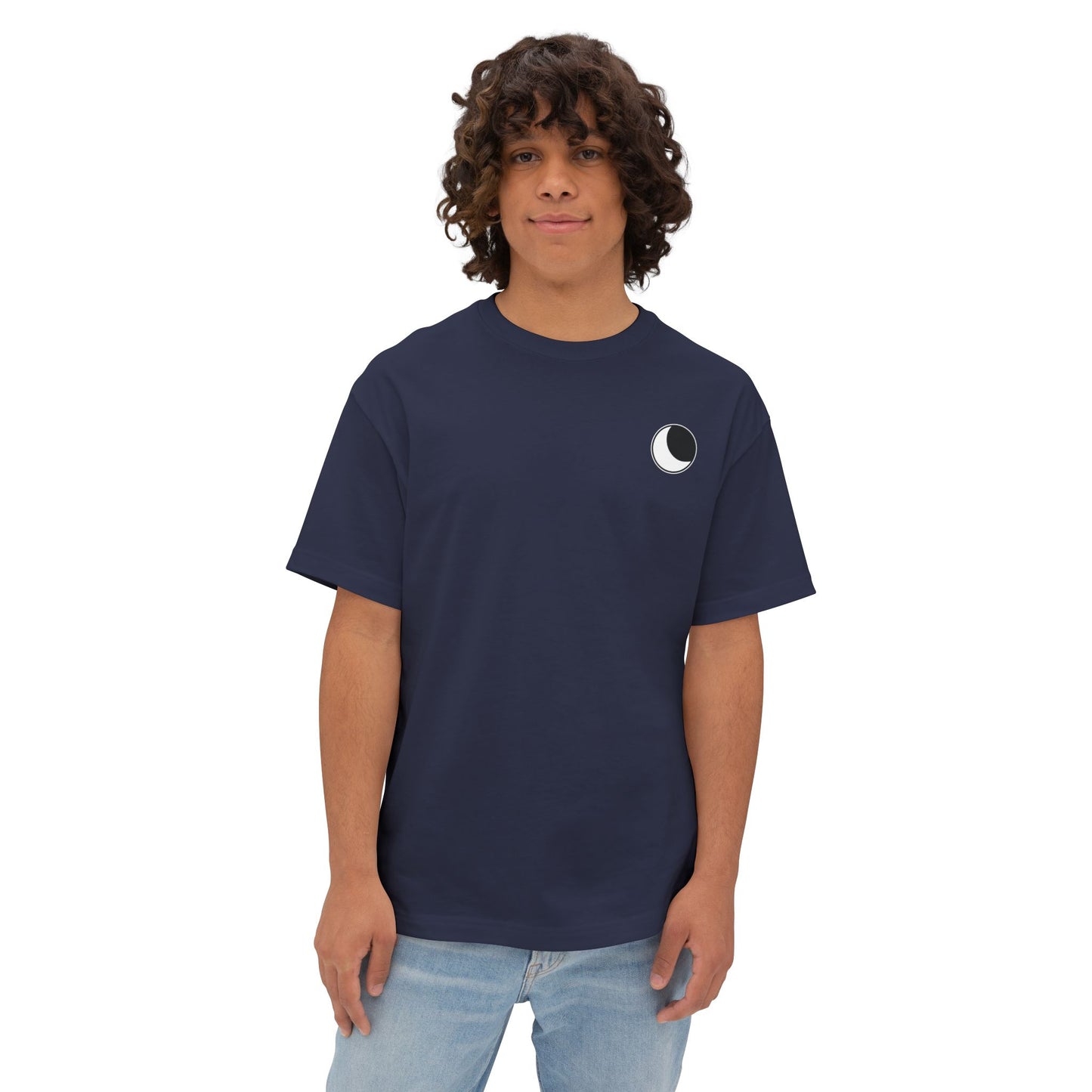 Simple Minimalist Moon Unisex Oversized Tee