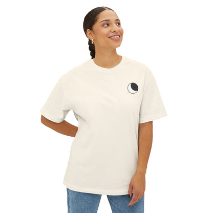 Simple Minimalist Moon Unisex Oversized Tee