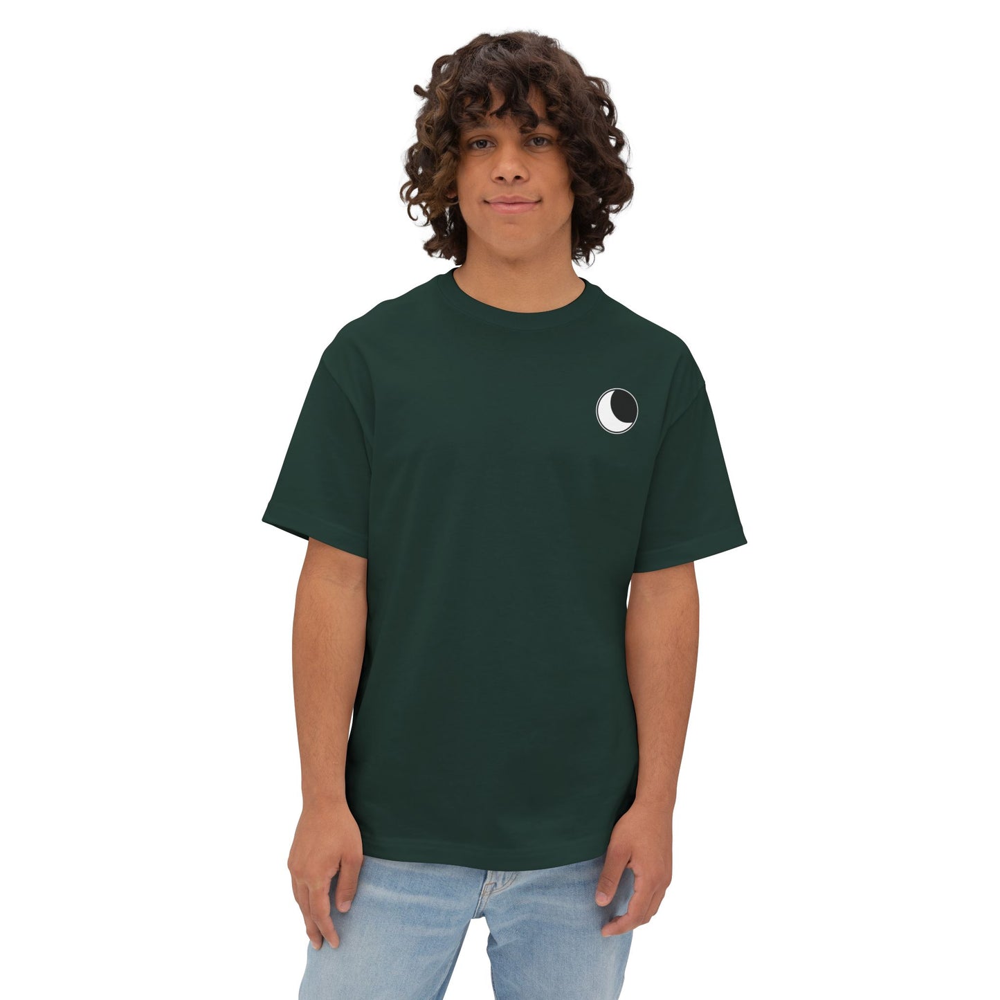 Simple Minimalist Moon Unisex Oversized Tee