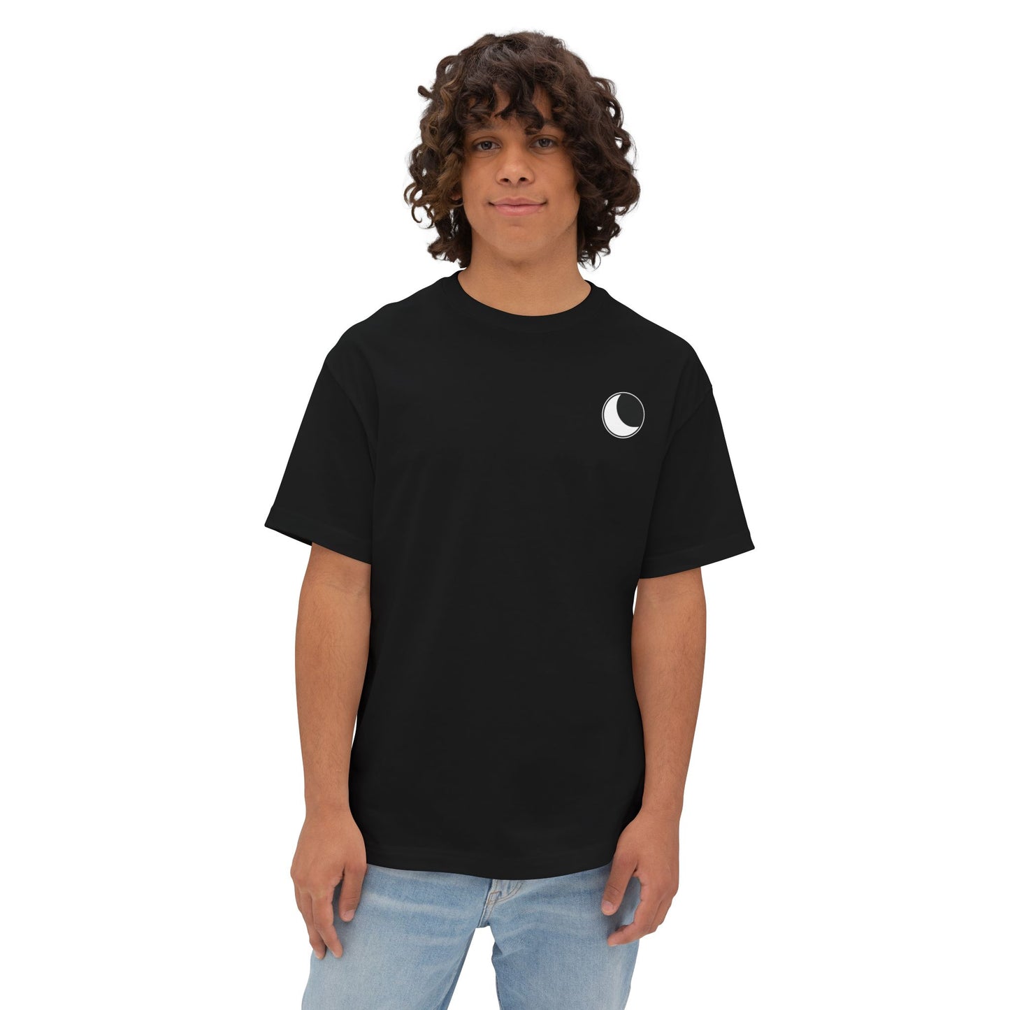 Simple Minimalist Moon Unisex Oversized Tee