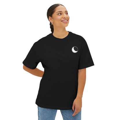 Simple Minimalist Moon Unisex Oversized Tee